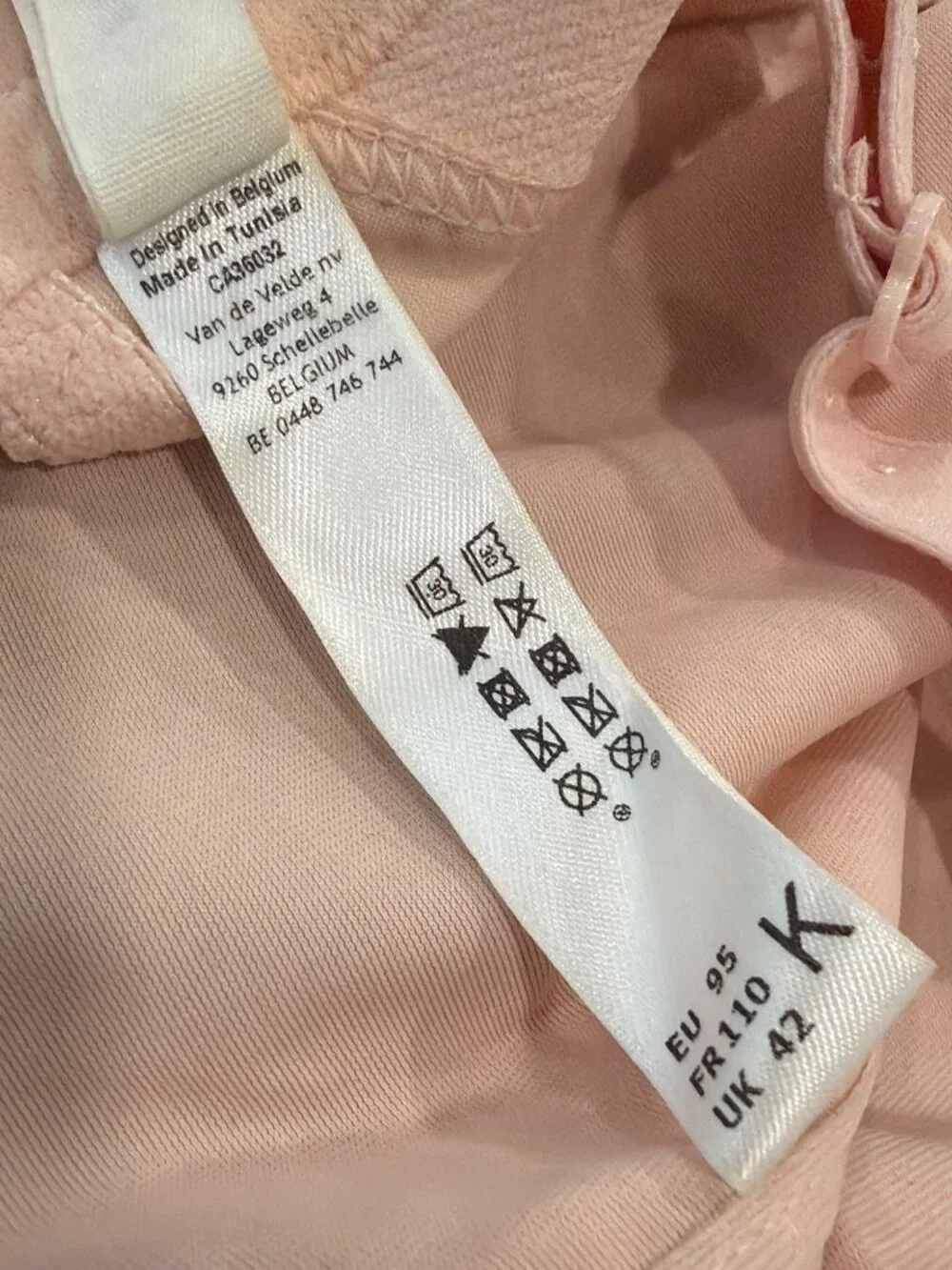 Primadonna ORLANDO Full Cup Pink Lace Embroidered Underwire Bra UK 42K